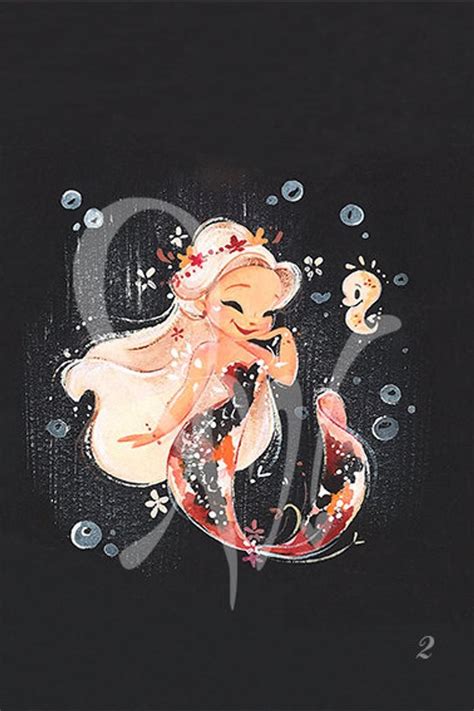 Lovely Koi Mermaids Mini Fine Art Prints Etsy Canada Mermaid