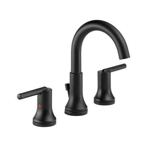 If the cold water handle is not turned on it does not leak. 3559-BLMPU-DST Trinsic® Two Handle Widespread Bathroom ...