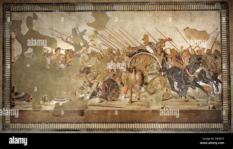 Alexander Mosaic Battle Of Issus 333 Bc Battle Between Alexander