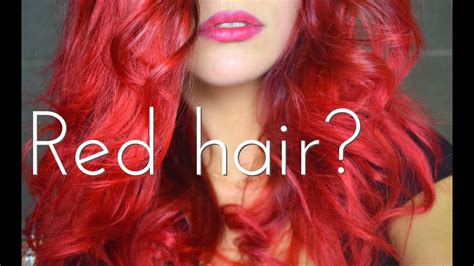 how i dyed my hair red ♥ youtube