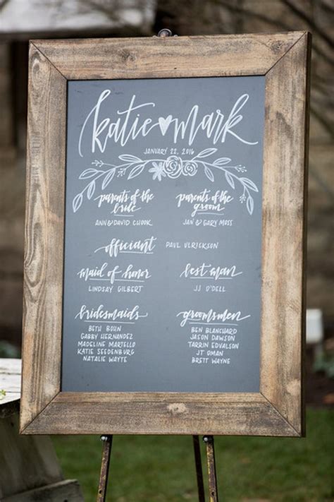 Wedding welcome signs are a great way to greet your guests when they arrive. 20 Chic Rustic Chalkboard Wedding Sign Ideas ...