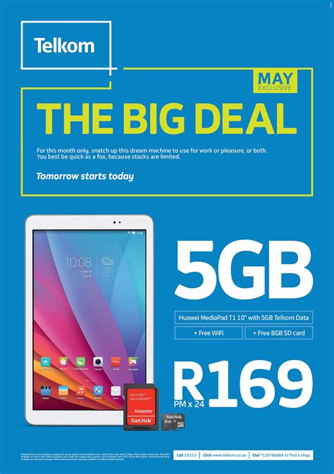 Telkom's 5GB Big Deal with a tablet
