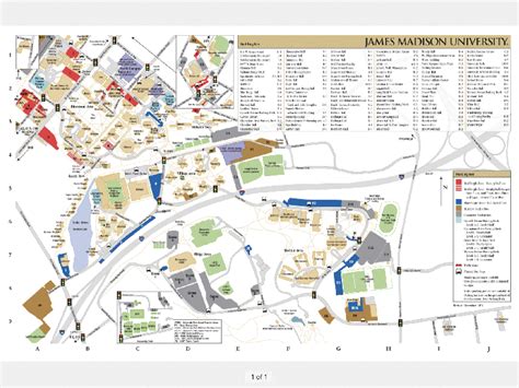 James Madison University Campus Map Printable Uw Madison Campus Map