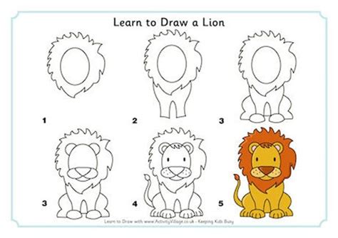 How To Draw A Lion Easy Shade In Most Of The Circles But Leave 2