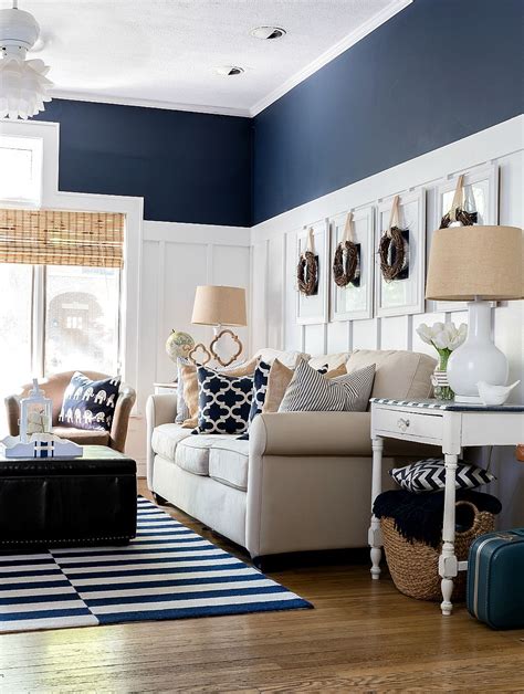 Navy Blue Decorations For Living Room Home Design Ideas For Small Spaces