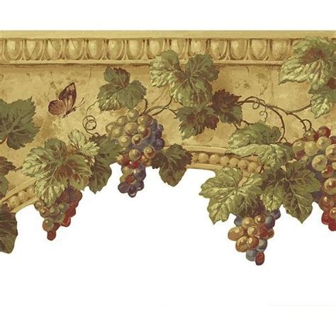 48 Wallpaper Border Grapes