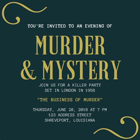 As you sit down to dinner, the host would present the case, he explains. How to Host a Murder Mystery Dinner Party • Endless Bliss