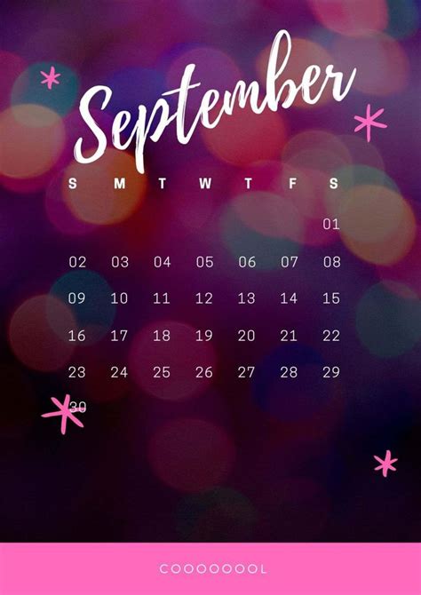 Amazing September 2018 Iphone Calendar Blank Calendar Template