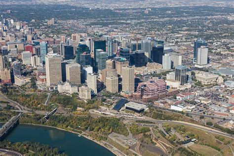 Aerial Photo Downtown Edmonton