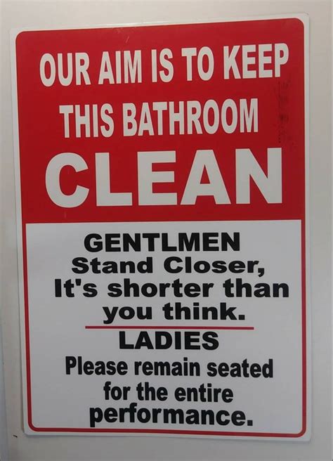 Our Aim Is To Keep This Bathroom Clean Vanity Tag Plate Etsy