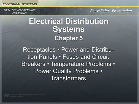 Ppt Electrical Distribution Systems Powerpoint Presentation Free