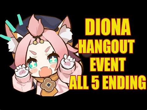 diona hangout event  endings  achievements genshin impact