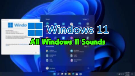 All Windows 11 Sounds Youtube