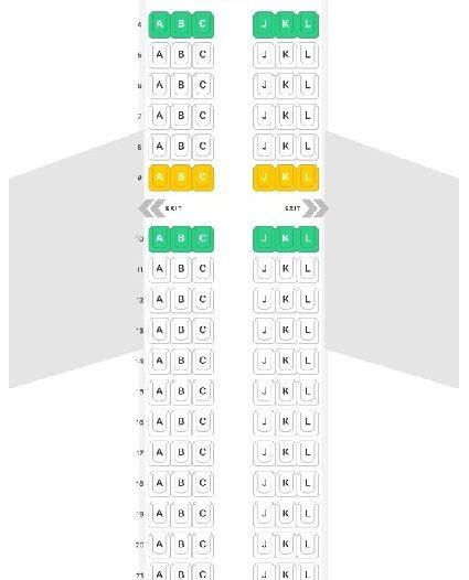 Airbus A319 Seat Map