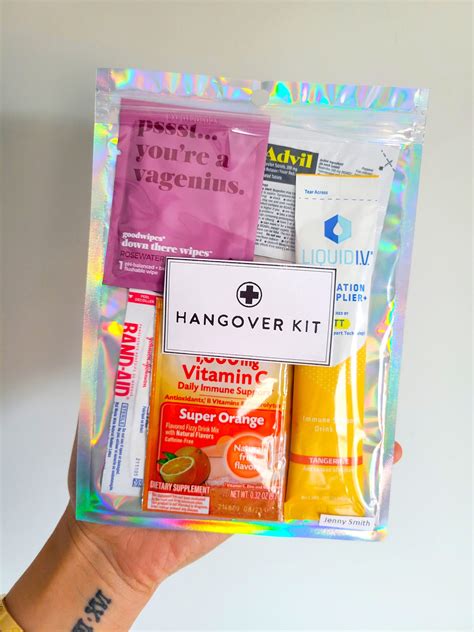Hangover Kit Self Care Kit For Weddings Events Etsy Ireland