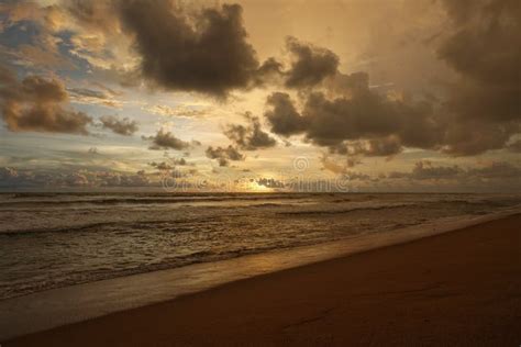Seascape Of The Indian Ocean At Sunset Stock Photo Image Of Season