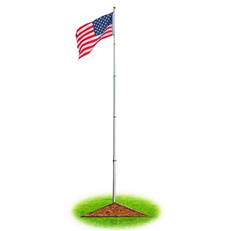 20 25 ft flag pole aluminum flagpole kit 3x5 american us flag fly outdoor ebay