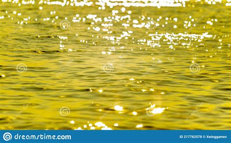 Sunlight Reflecting Or Sparkling Glitter On Water Of Sea Or Ocean At