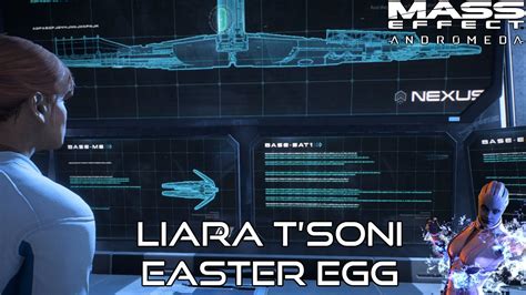 Mass Effect Andromeda Liara Tsoni Cameo Easter Egg Youtube