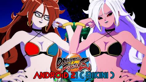 Android 21 In A Bikini Dragon Ball Fighterz [mod][1080p][60fps] Youtube