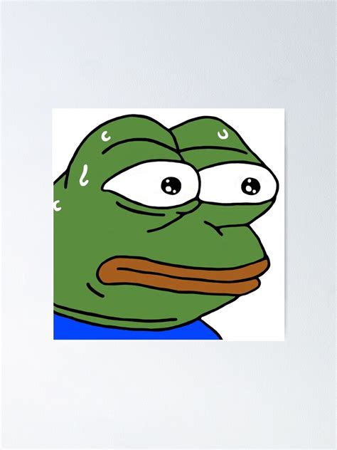 Monkas Twitch Emote Poster For Sale By Mattysus Redbubble