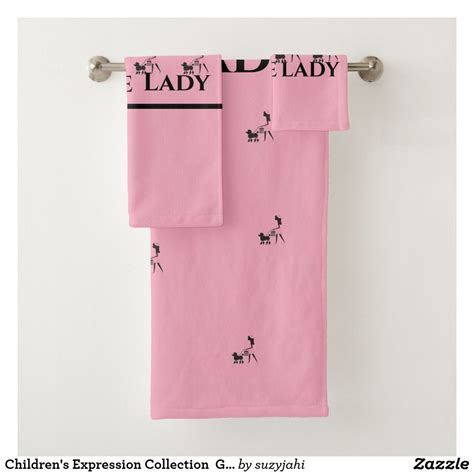 Kids are silly and they love being silly. Children's Expression Collection Girl's Bath Towel Set ...