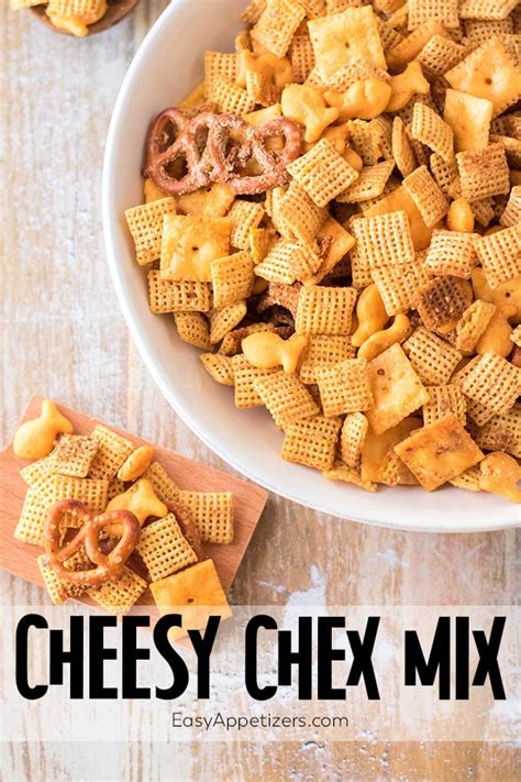 Easy To Make Cheesy Chex Mix Easy Appetizers