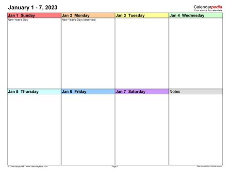 Free Printable Planner 2023 Pdf Printable Template Calendar