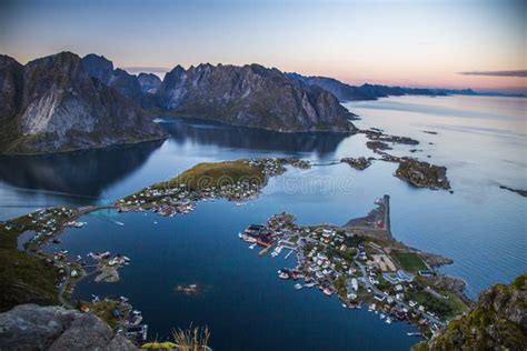 Views Of Reine In Lofoten Islands In Norway Stock Photo Image Of