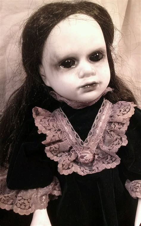 Raven Creepy Ooak Horror Baby Doll Ebay Scary Dolls Scary Baby
