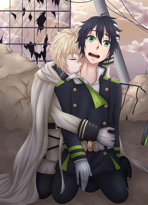 Owari No Seraph Mika And Yuu By Jyiscool On Deviantart