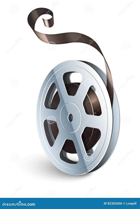 Film Tape Cinematography Video Movie Disk Isolated Stock Vector