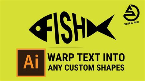 Warp Text Into Any Custom Shape Adobe Illustrator Tutorial Youtube