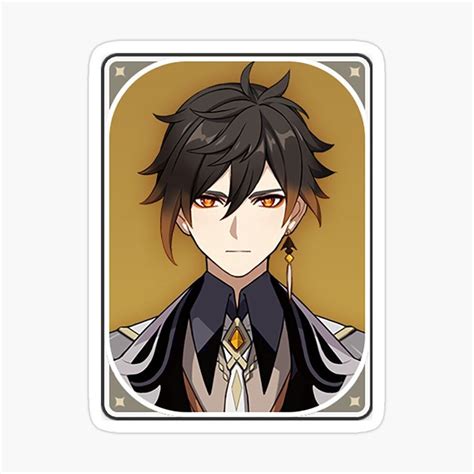 Genshin Impact Zhongli Official Card Sticker For Sale By Krimsy