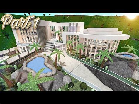 Bloxburg Beverly Hills Modern Villa Speedbuild Part 1 5 Exterior