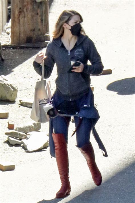 Melissa Benoist On The Set Of Supergirl In Vancouver 04 14 2021 Hawtcelebs