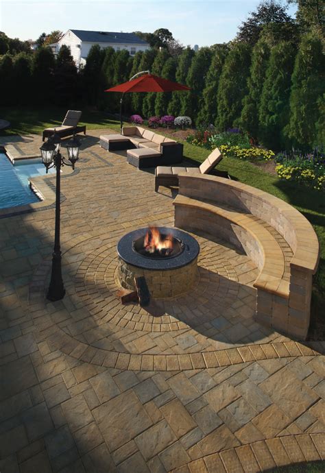 Cambridge Fire Pit Outdoor Lighting Patio Pool Wall