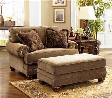 It can be used as a comfy footrest, or as a bench seat when entertaining a larger crowd. gorgeous overstuffed chairs with ottoman best images about ...