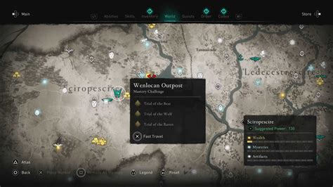 Assassin S Creed Valhalla Mastery Challenge Map List Hold To Reset