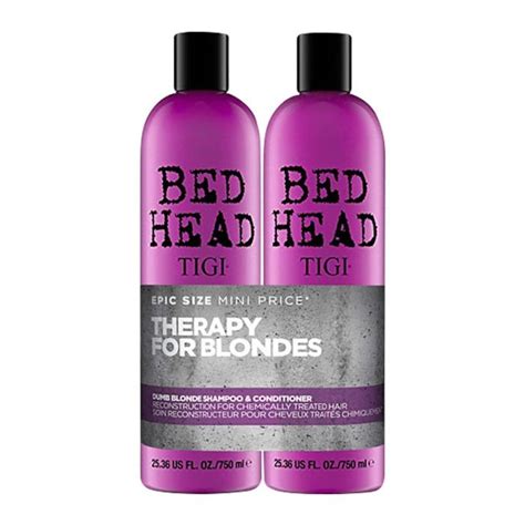 Shop TIGI Bed Head Colour Combat Dumb Blonde Tween Duo 750ml X 2