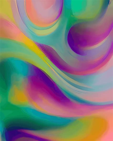 Aura Soothing Comfort Abstract Poster Art · Creative Fabrica