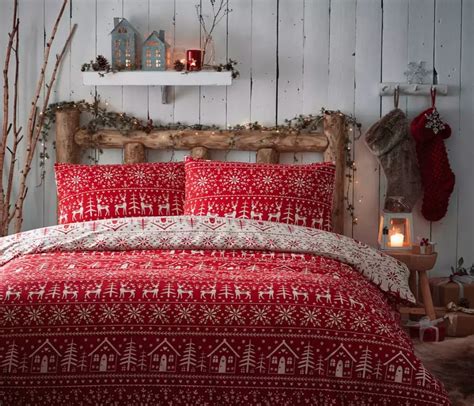 Debenhams Red Fairisle Christmas Duvet Set | The Best Christmas Bedding