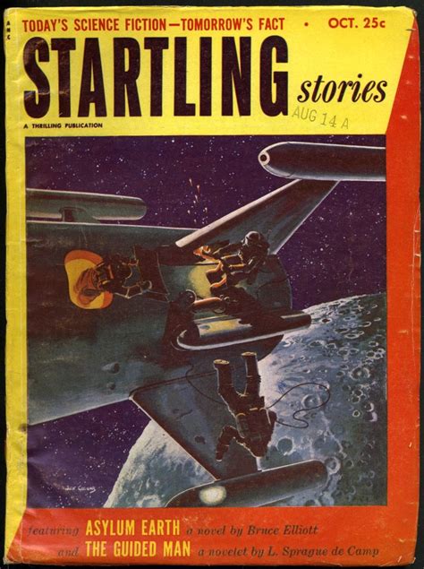Startling Stories Oct 1952 Book Cover Art Science Stories Comic