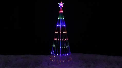 Multi Color Led Lighted Show Cone Christmas Tree Northlight Zg15647