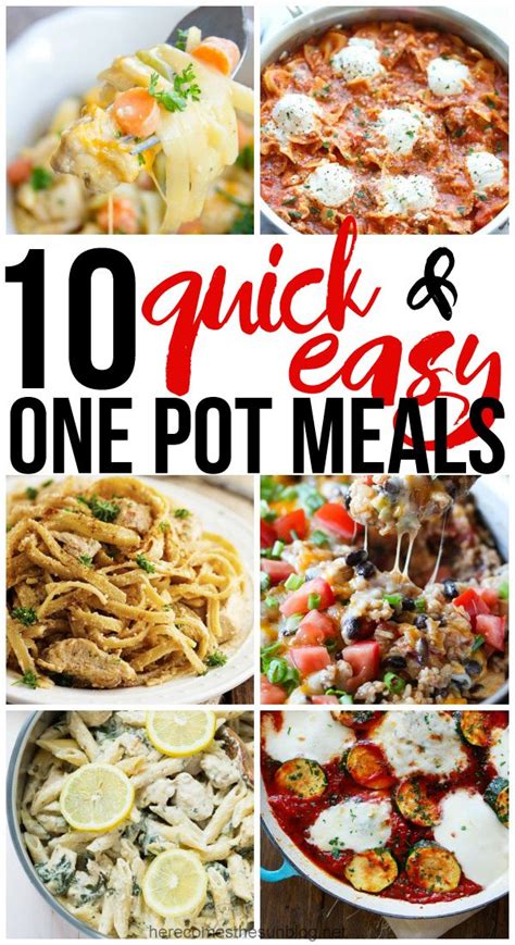 10 Quick And Easy One Pot Meals Here Comes The Sun