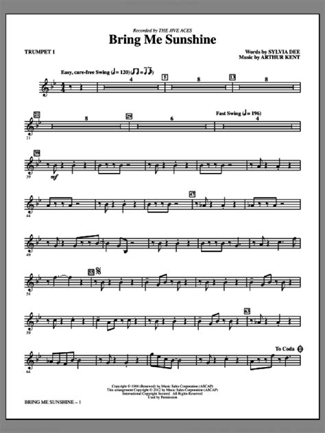 bring me sunshine complete set of parts sheet music for orchestra band