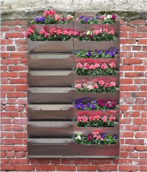 Rectangle Metal Wall Mounted Parkside Living Wall Planter
