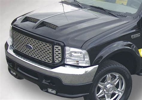 99 06 Ford F250 F350 Twin Scoop Functional Ram Air Hood 05 Excursion