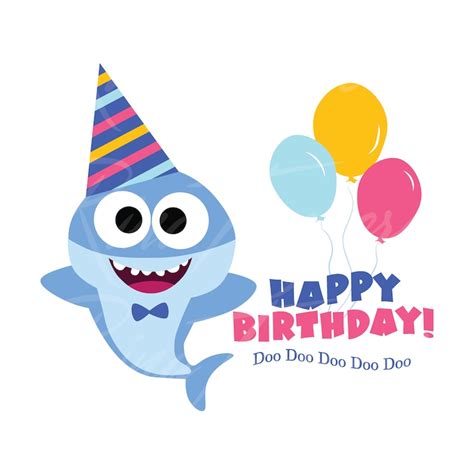 Baby Shark Birthday Svg Baby Shark Svg Happy Birthday Svg Etsy