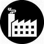 Icon Production Industry Manufacturer Factory Manufacturing Icons